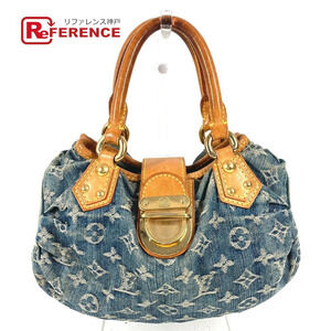 Louis Vuitton Monogram Denim Pleaty Bag Handbag Blue